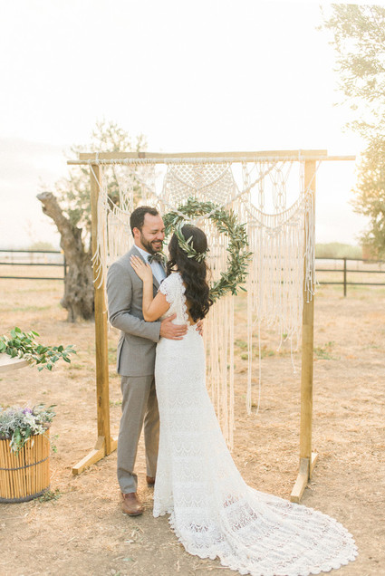 Intimate vow renewal with the couple's children in Portugal Inspiration