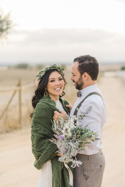 Intimate vow renewal with the couple's children in Portugal