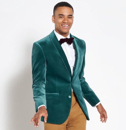 Green velvet jacket