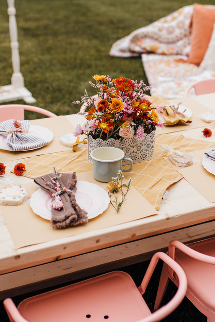 Modern prairie girl birthday party