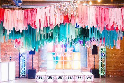 Ultra colorful modern Bat Mitzvah Inspiration