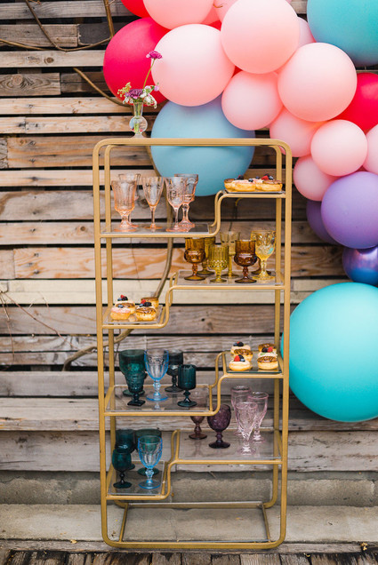 Ultra colorful modern Bat Mitzvah Inspiration