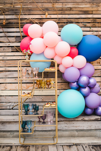Ultra colorful modern Bat Mitzvah Inspiration