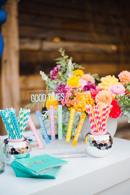 Ultra colorful modern Bat Mitzvah Inspiration