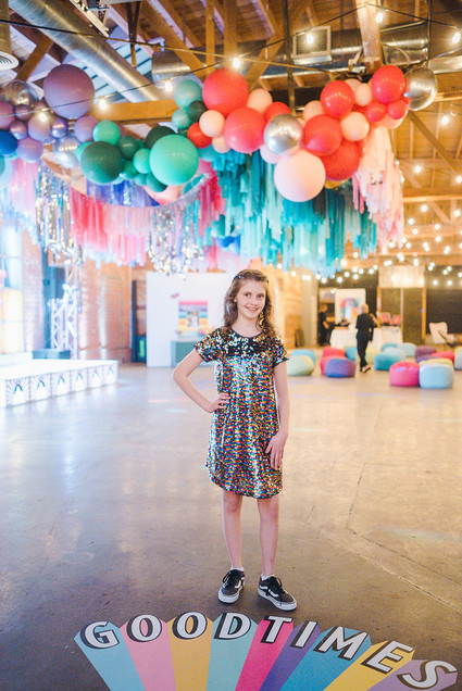 Ultra colorful modern Bat Mitzvah Inspiration