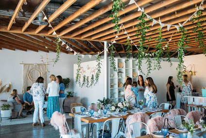 Cozy wintery baby shower at Festoon with Sterling Social