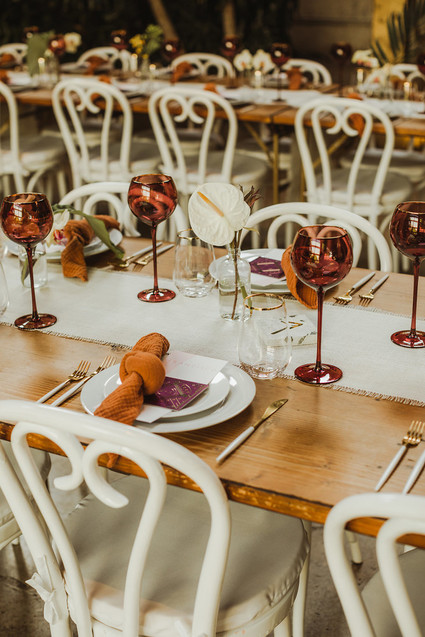 Modern tropical DTLA wedding with designer details at The Millwick