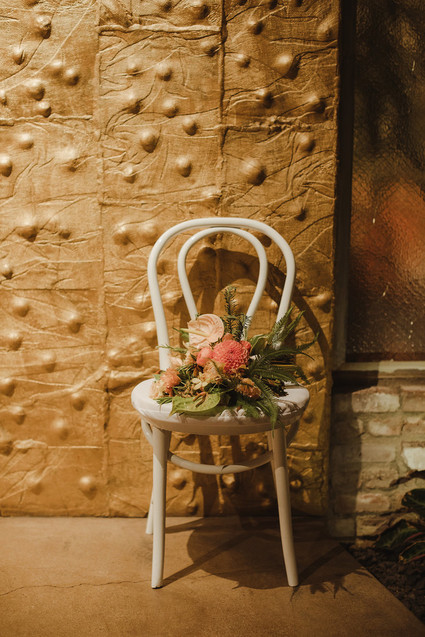 Modern tropical DTLA wedding with designer details at The Millwick