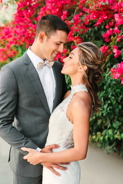 modern bride and groom