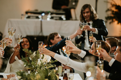 All white urban winter wedding in Cincinnati