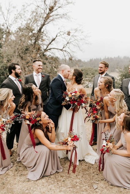 The most perfect fall wedding in apple country at Sacred Mountain in Julian, CA