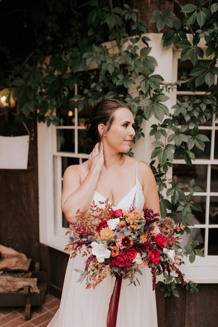 The most perfect fall wedding in apple country at Sacred Mountain in Julian, CA