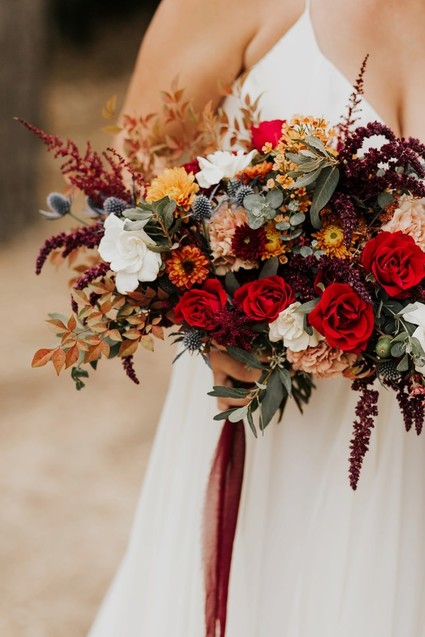 The most perfect fall wedding in apple country at Sacred Mountain in Julian, CA