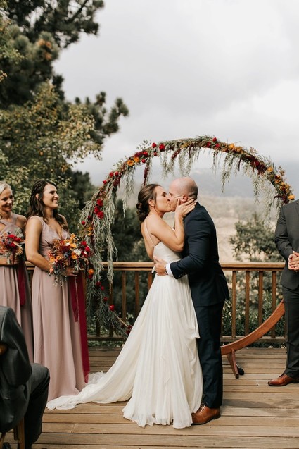 The most perfect fall wedding in apple country at Sacred Mountain in Julian, CA