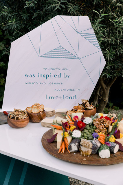 Modern foodie wedding at the Fig House Inspiration