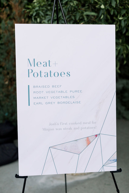 Modern foodie wedding at the Fig House