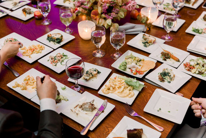 Modern foodie wedding at the Fig House