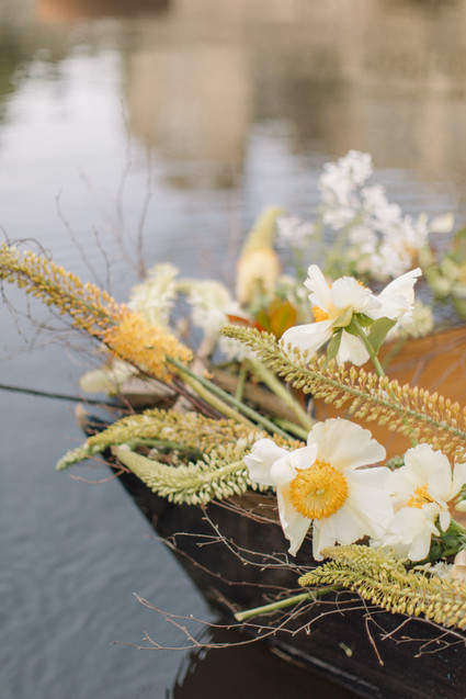 Modern stylish fairytale wedding in a dramatic English garden