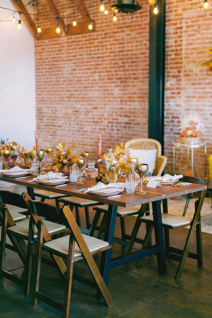 A rainbow Friendsgiving-inspired baby shower Inspiration