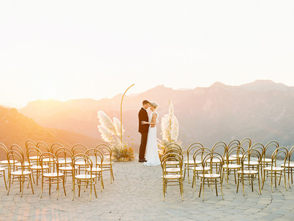 Ochre and mauve sunset elegance at Malibu Rocky Oaks