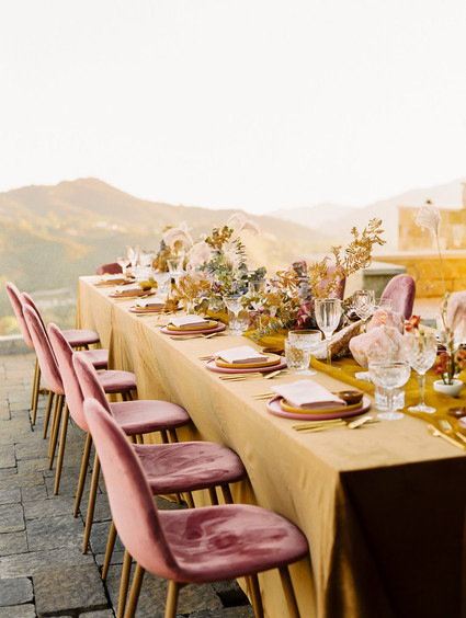 Ochre and mauve sunset elegance at Malibu Rocky Oaks Inspiration