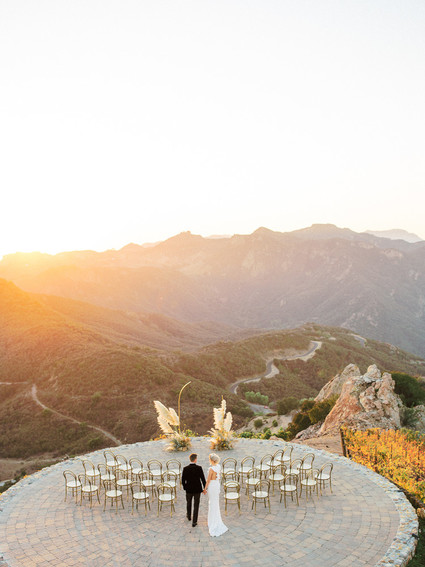 Ochre and mauve sunset elegance at Malibu Rocky Oaks