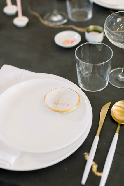 Modern wedding decor