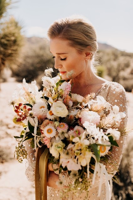Ultra chic Joshua Tree wedding at Rimrock Ranch on 100 Layer Cake Inspiration