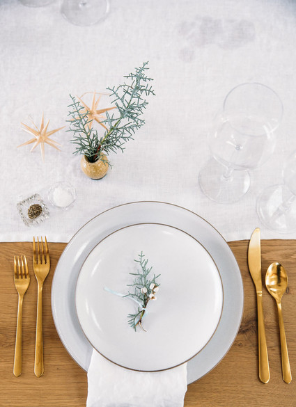 Holiday tablescape