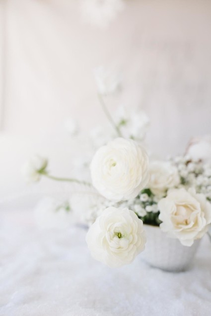 All white arctic wonderland 7th birthday party Inspiration