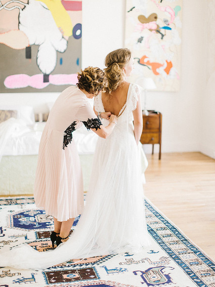 Sweet spring countryside wedding at Castle Bon Repos outside of Prague