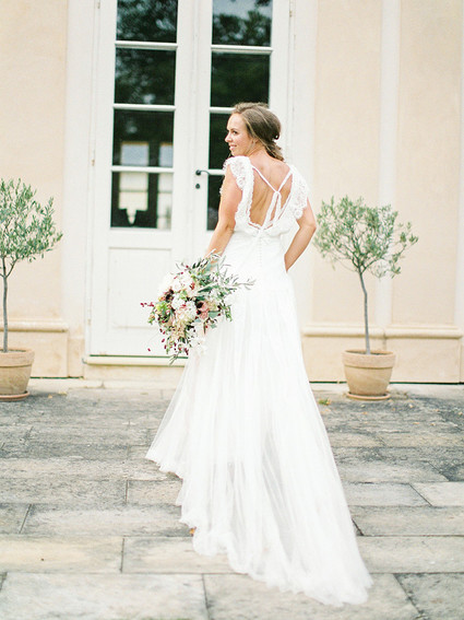 Sweet spring countryside wedding at Castle Bon Repos outside of Prague
