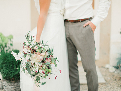 Sweet spring countryside wedding at Castle Bon Repos outside of Prague