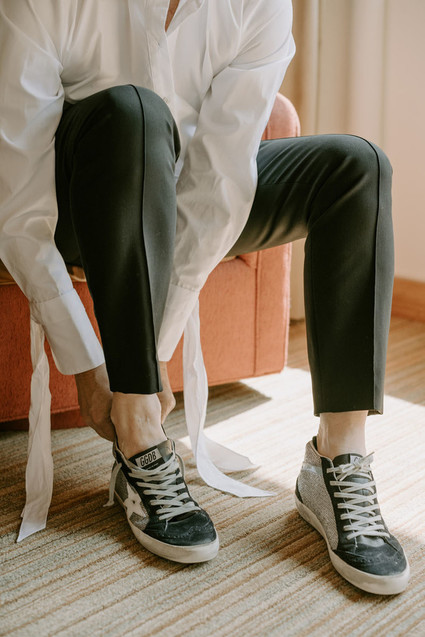 Organic same-sex wedding at Cavallo Point in San Francisco with the couple's children