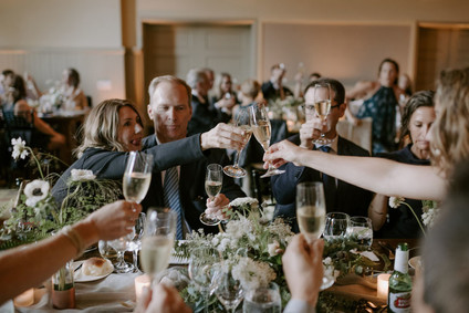 Organic same-sex wedding at Cavallo Point in San Francisco with the couple's children