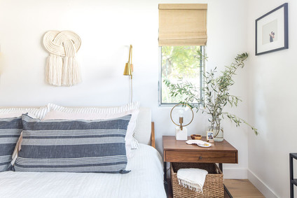 white bed linens