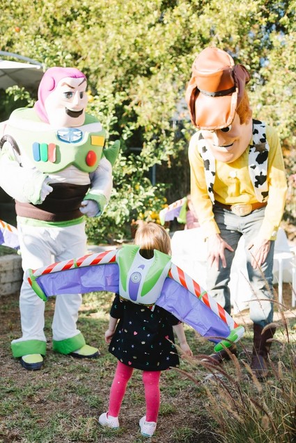 Toy Story and space-themed girl's second birthday party Inspiration