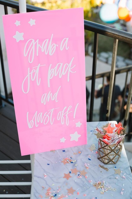Toy Story and space-themed girl's second birthday party Inspiration