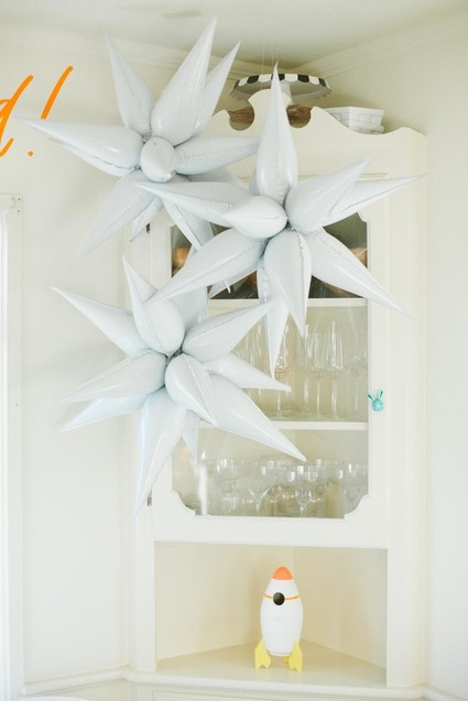 Toy Story and space-themed girl's second birthday party Inspiration