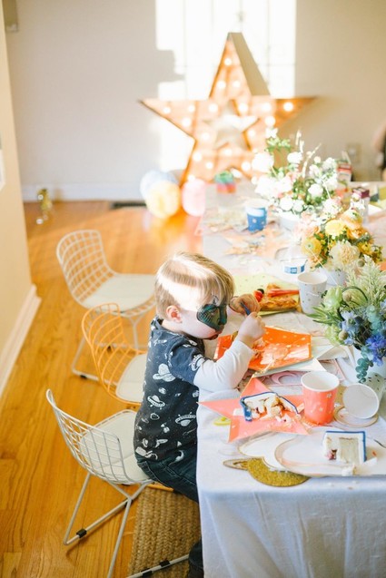 Toy Story and space-themed girl's second birthday party Inspiration