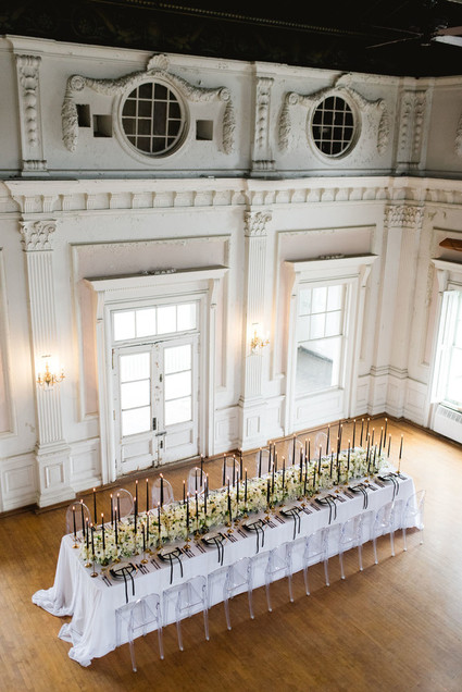 The ultimate black and white wedding with fashion-inspired details