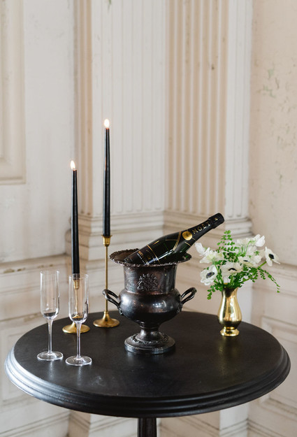 The ultimate black and white wedding with fashion-inspired details