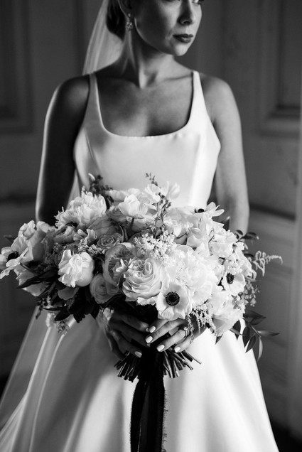 The ultimate black and white wedding with fashion-inspired details