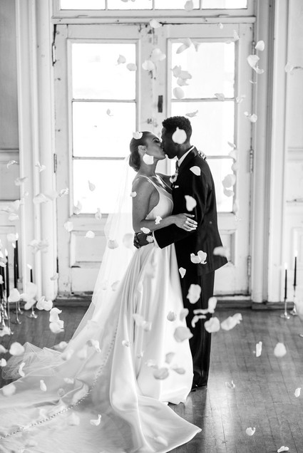 The ultimate black and white wedding with fashion-inspired details