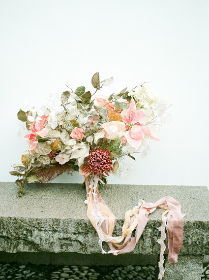 Spring bridal bouquet