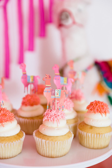 Festive all pink llama party inspiration Inspiration