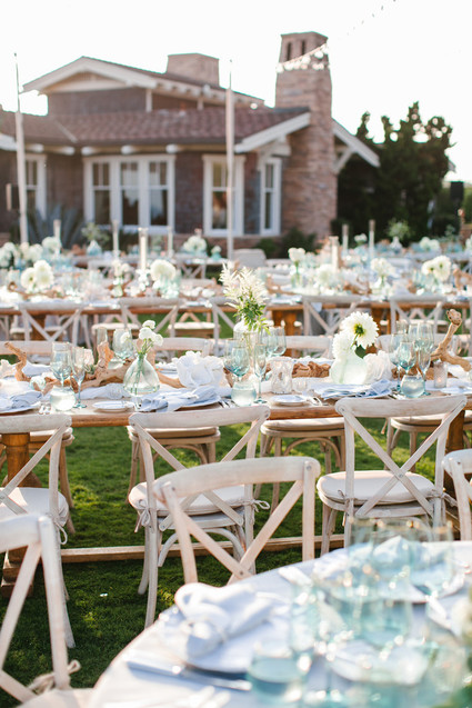 Modern beachy reception at the Montage Laguna Beach