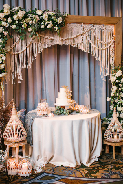 Modern beachy reception at the Montage Laguna Beach Inspiration