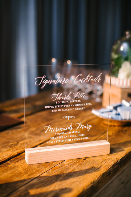 Modern beachy reception at the Montage Laguna Beach