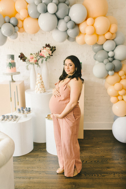Muted pastel baby girl baby shower by Heirloom DC